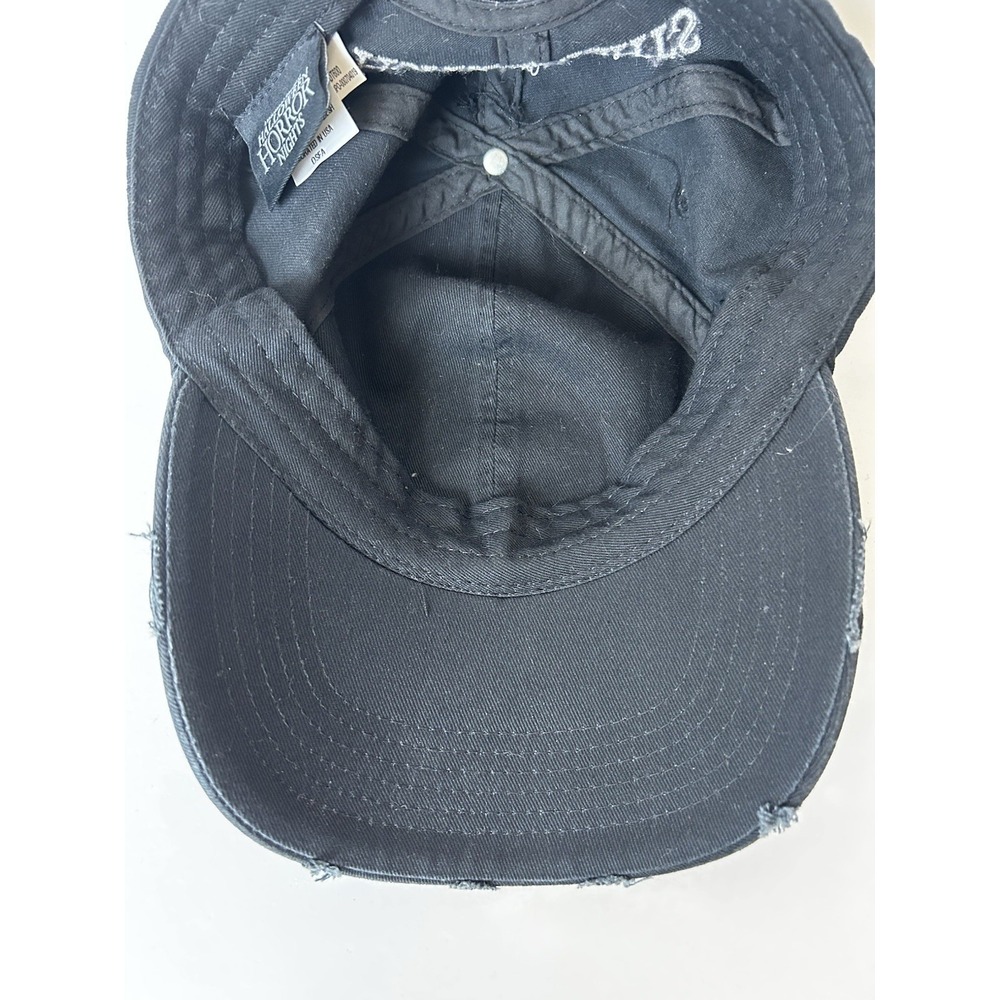 Universal Studios Halloween Horror Nights Jack O'Lantern Strapback Cap Black Hat - Picture 8 of 8